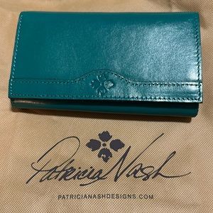Patricia Nash teal wallet